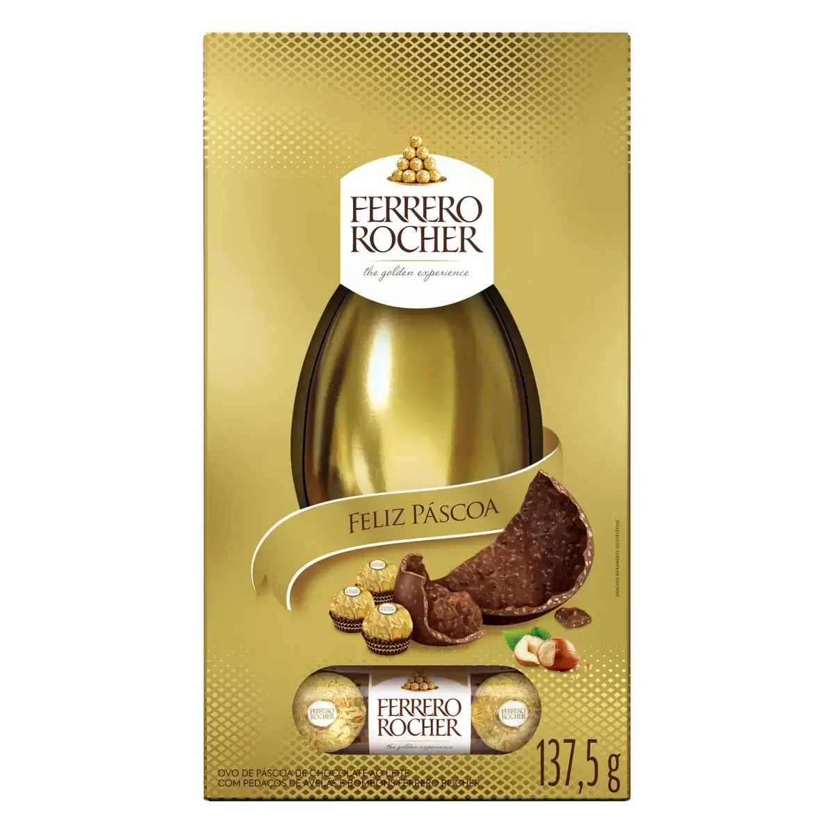 Ovo de Páscoa Ferrero Rocher ao Leite Ferrero Rocher 150g