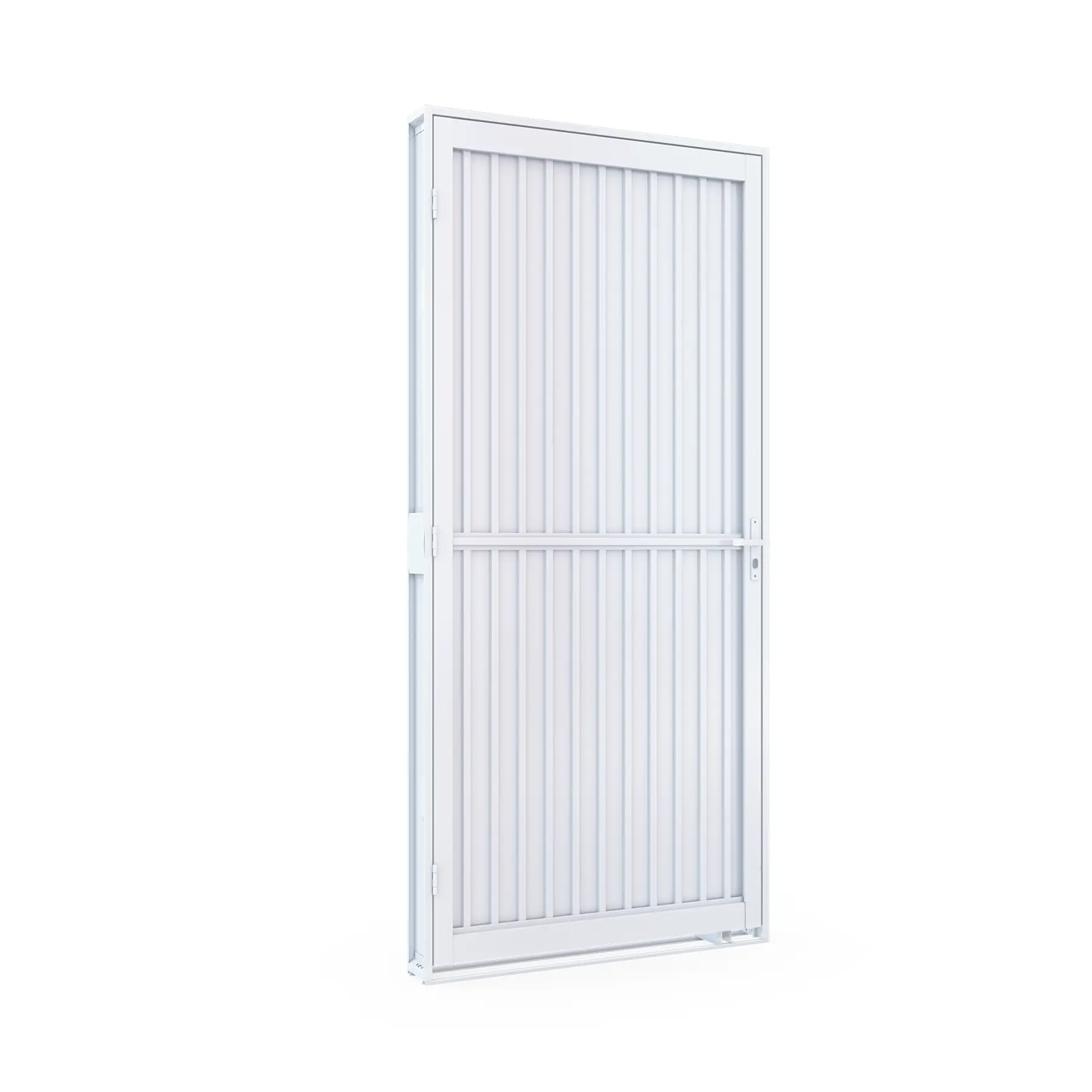 Porta De Aço De Giro Calha - 215X100X12 - Abertura Esquerda