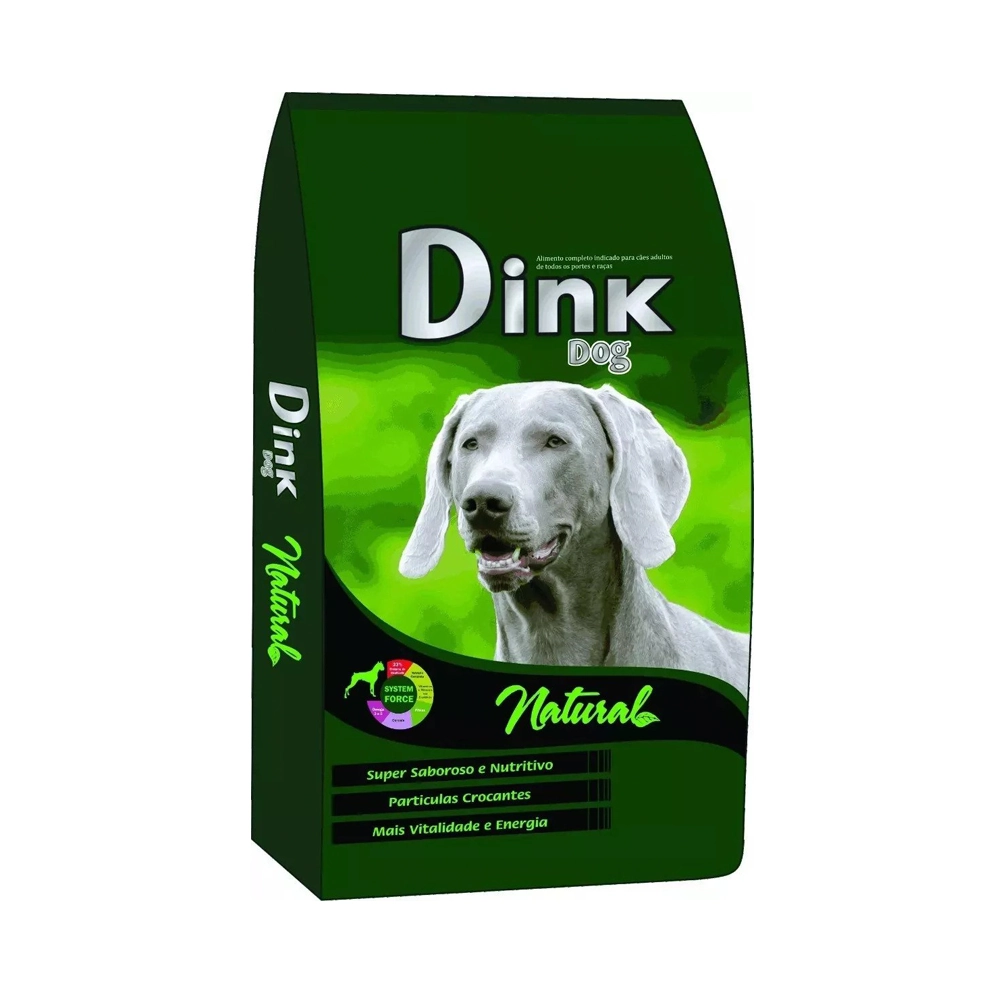 Racao Dink Dog Natural 23 Prot 15kg