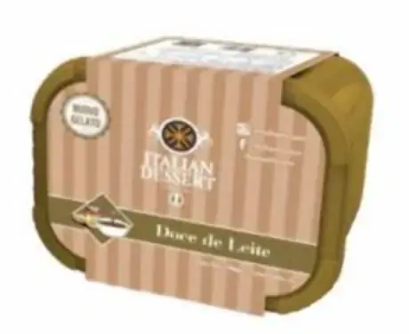 Pote De Sorvete Italian Desert Doce De Leite 2 Litros