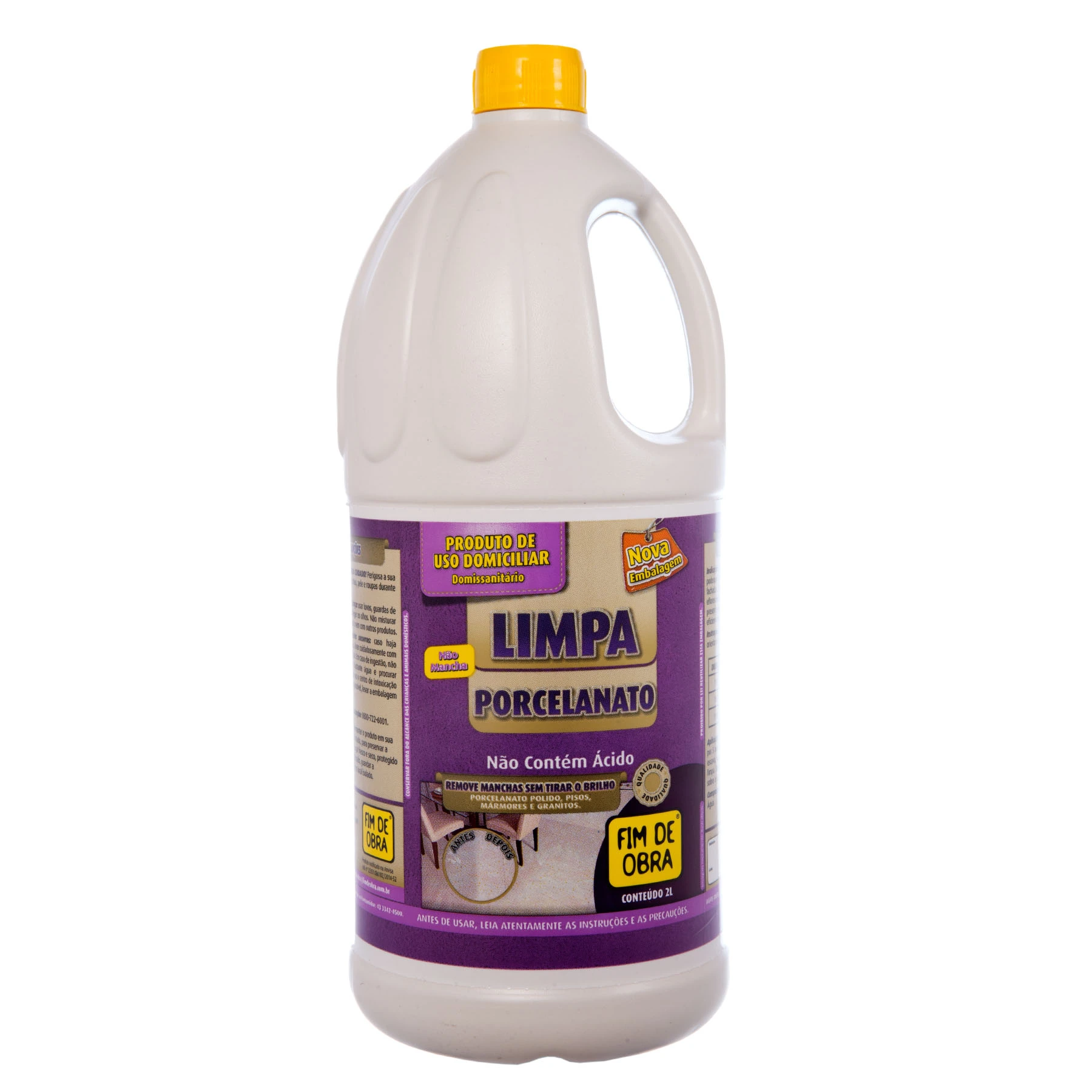 Limpa Porcelanato 2L Fim de Obra