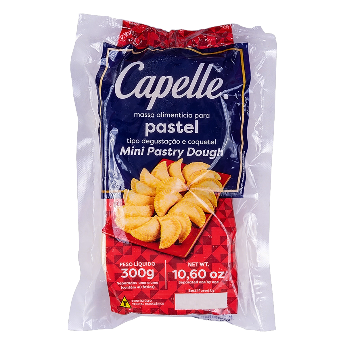 Massa Para Pastel Degustação E Coquetel Capelle Pacote 300g
