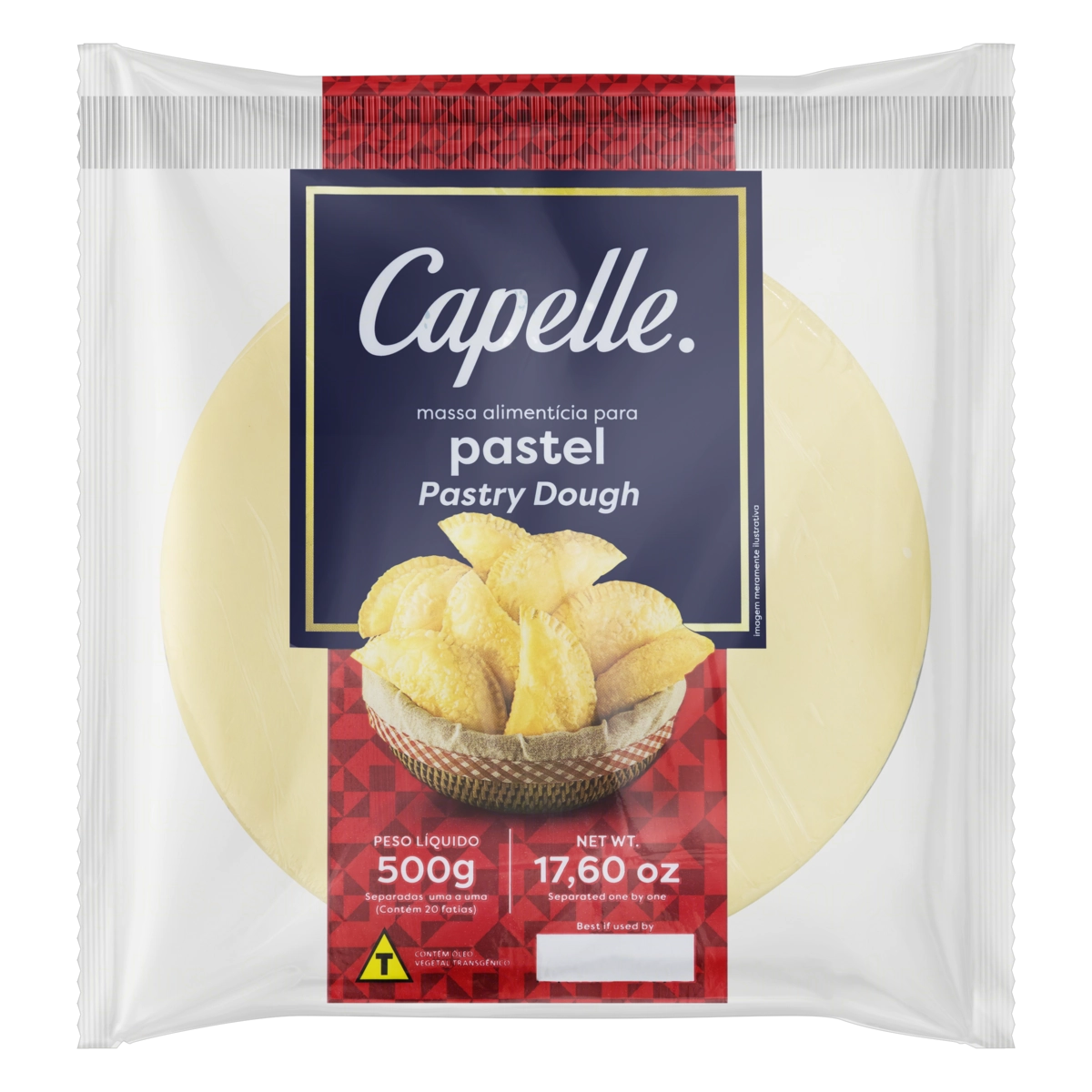 Massa Para Pastel Capelle Pacote 500g