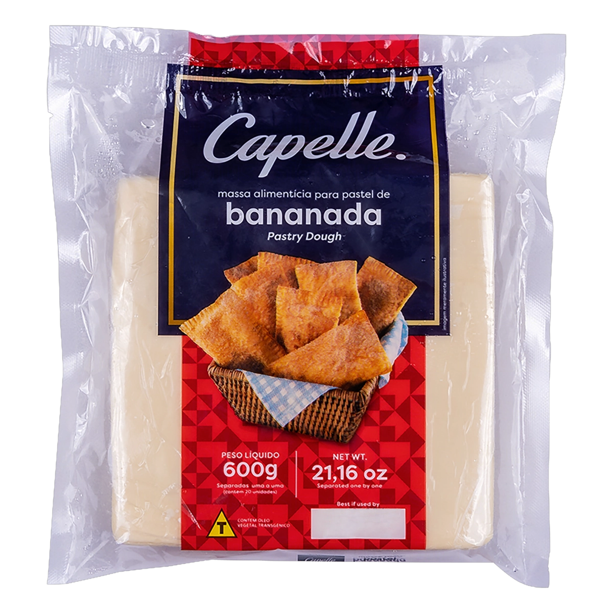 Massa Para Pastel Bananada Capelle Pacote 600g