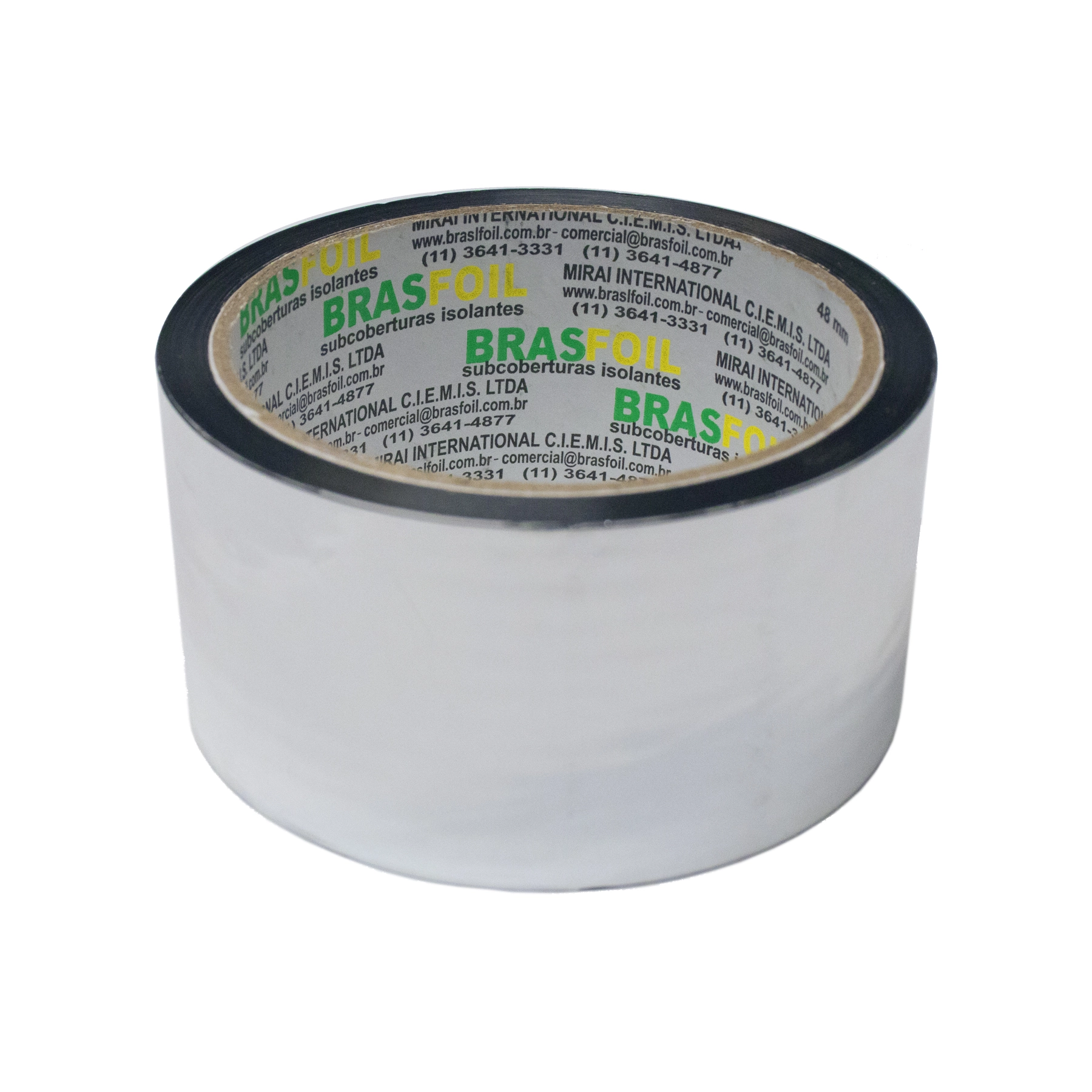 Fita Adesiva Térmica para Telhado em Alumínio 4,8mmx50m Prata Brasfoil