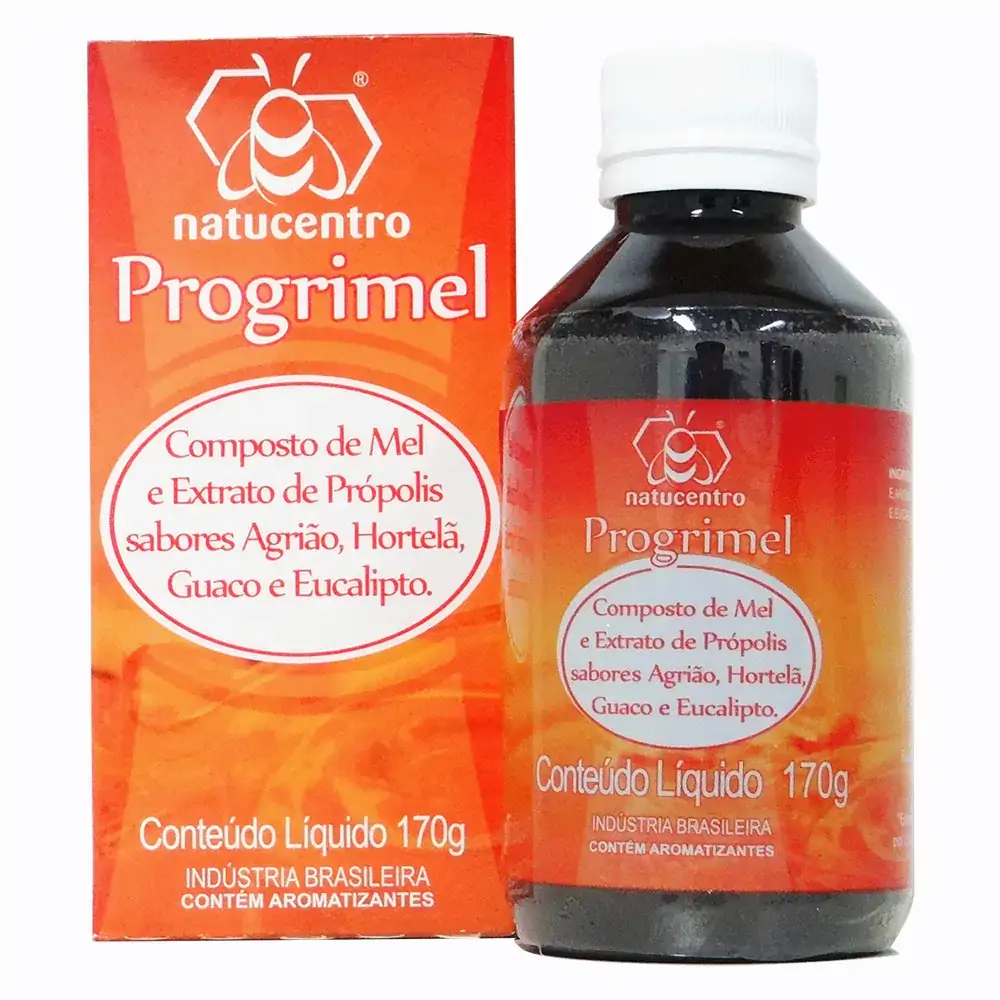 Xarope Composto De Mel E Extrato De Própolis Sabores Agrião, Hortelã, Guaco E Eucalipto 170 Gr