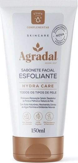 Sab Liq Facial Agradal 150ml Hydra Care Esfoliante