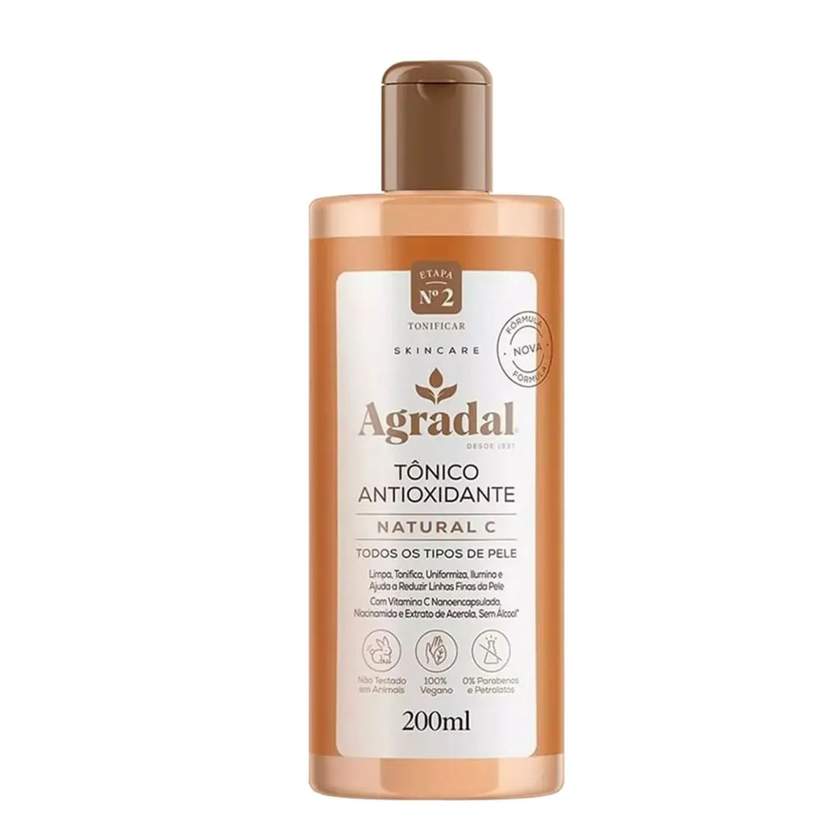 Tonico Antioxidante Agradal 200ml Natural C