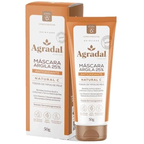 Masc Facial Agradal 50g Bio Control Argila 20 Antioxidante Natural C