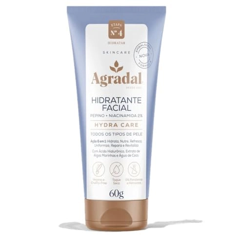 Hidrat Facial Agradal 60g Hydra Care Pepino Niacinamida 2