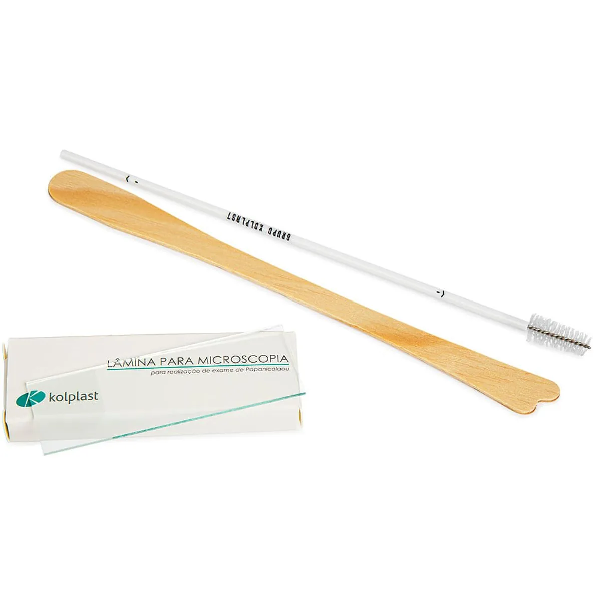 Kit Papanicolaou Básico Descartável ll Kolplast Kit Comum - 100 Unid.