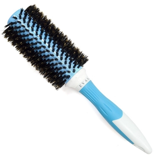Evas Escova Profissional Com Cerdas Naturais Yb7013 Grande Azul