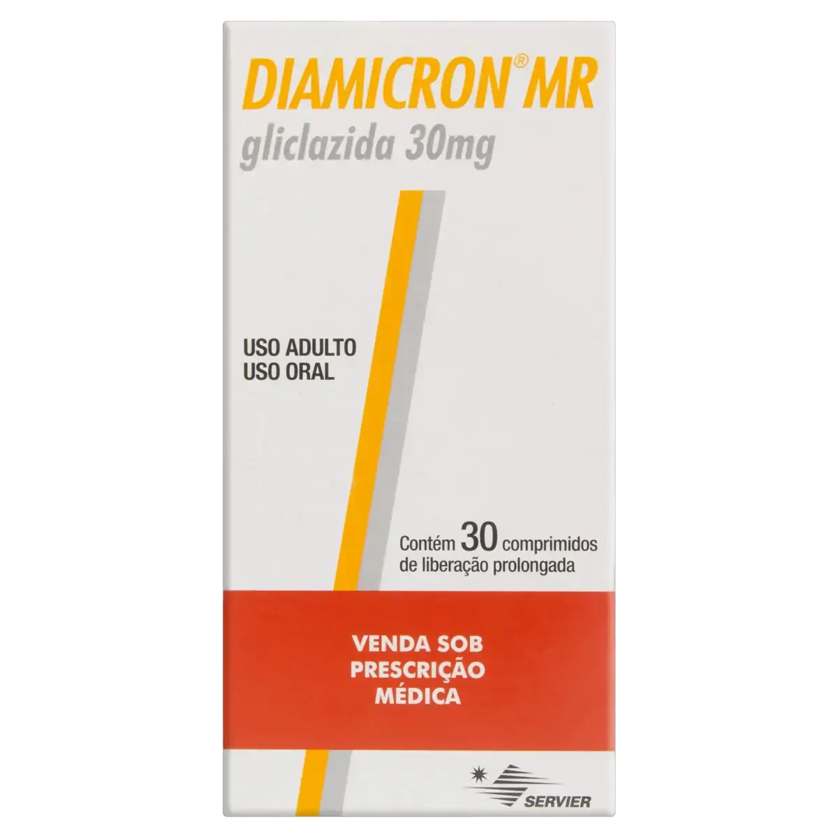 Diamicron Mr 30mg Servier Caixa 30 Comprimidos