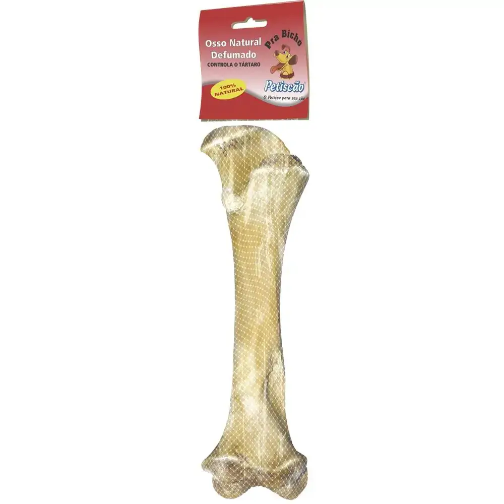 Osso Petiscão Para Cães Canela Com Cabeça