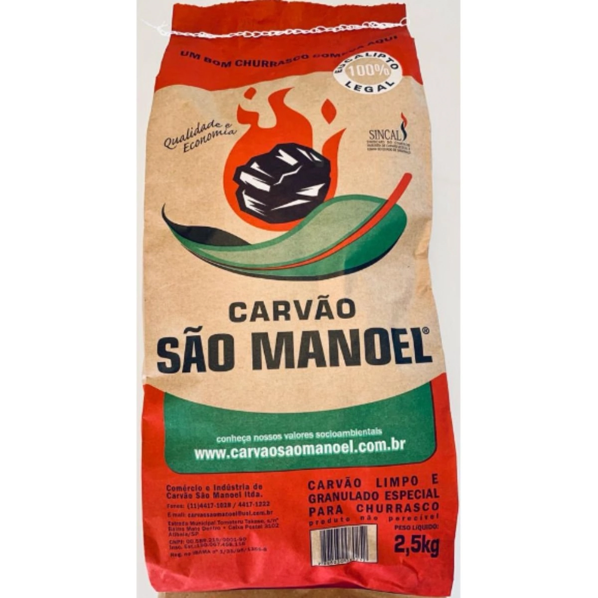Carvão São Manoel 2,5Kg