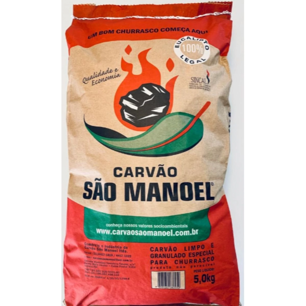 Carvão SÃO MANOEL 5Kg