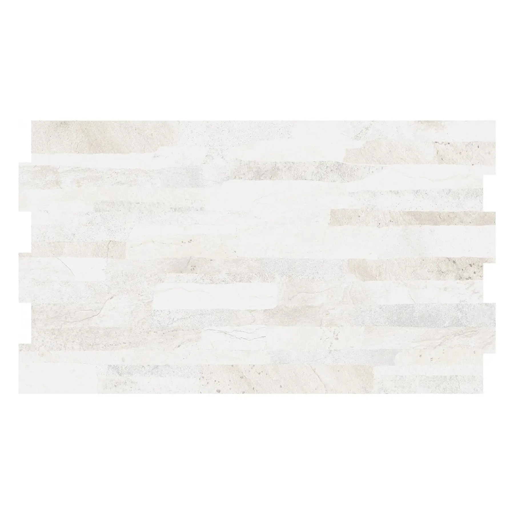 Revestimento de Parede Interno e Externo Pedra Acetinado 31x54cm Borda Arredondada Oasis Perola Savane