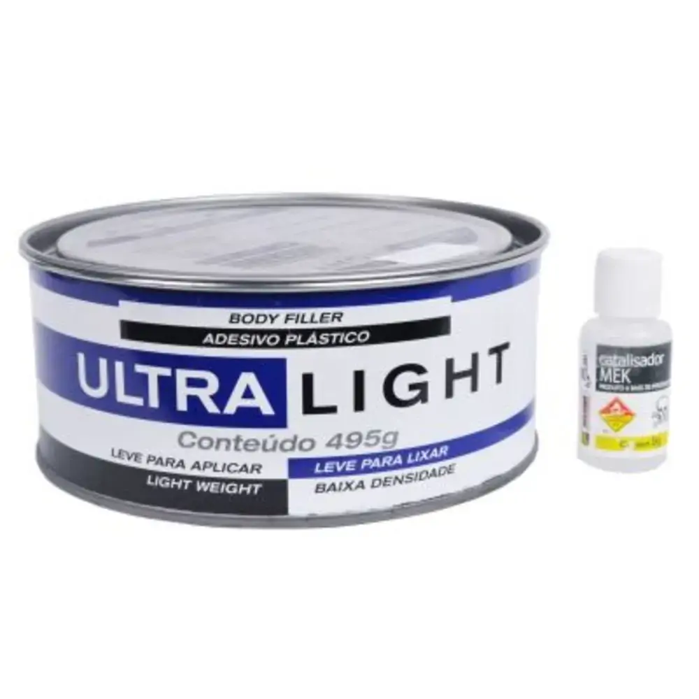 Cola Plastica Branca Ultra Light Kit 495gr Maxi