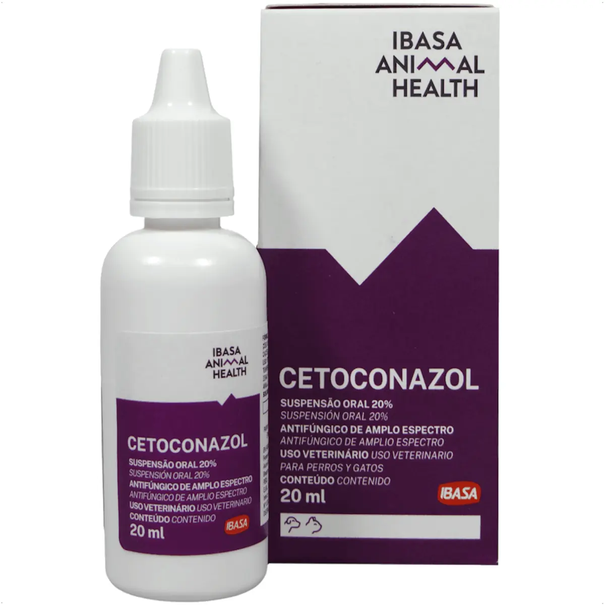 Antifúngico Cetoconazol Suspensão 20% Oral 20ml Ibasa