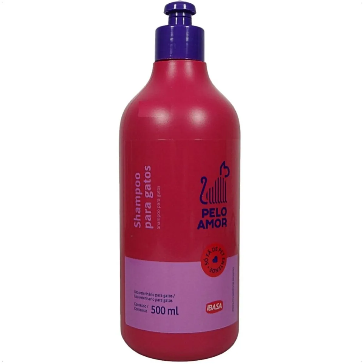 Shampoo Gatos Pelo Amor 500ml Ibasa