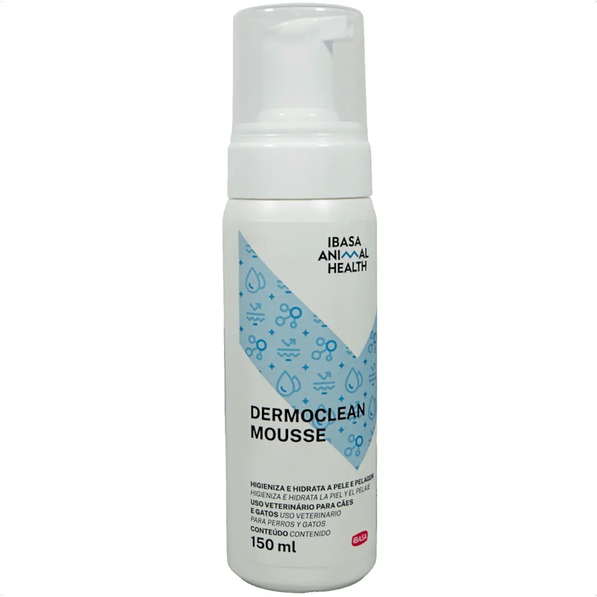 Dermoclean Mousse Para Cães E Gatos Ibasa 150ml