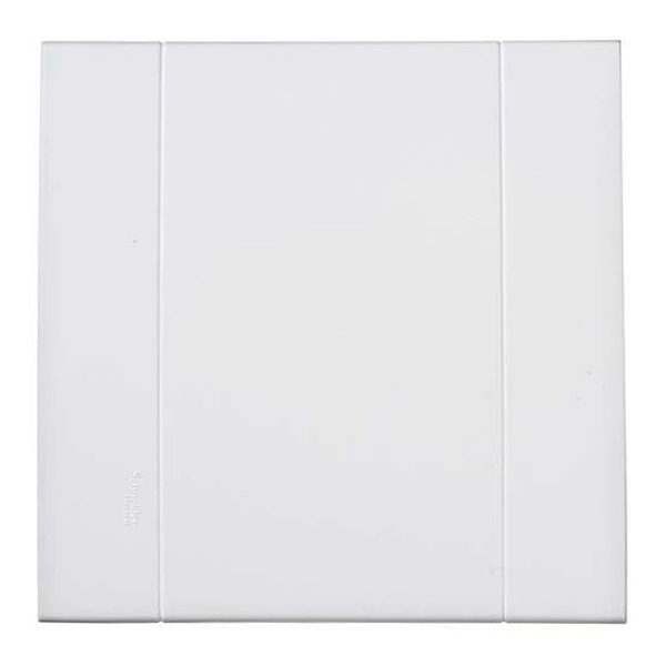 Placa 4X4 Cega Branco Lunare Schneider