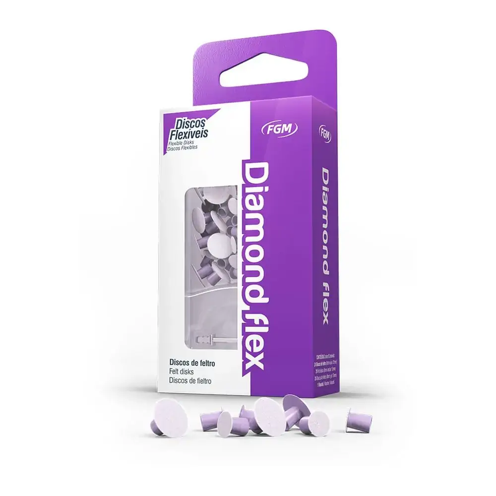 Disco de Feltro Diamond Flex Sortido - FGM - 25.0161