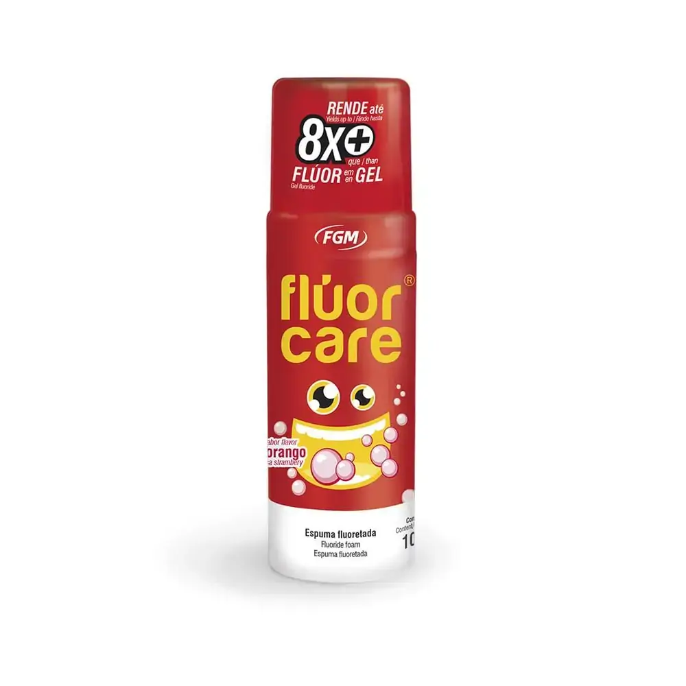 Flúor Care Espuma Morango Acidulado 100ml - Fgm