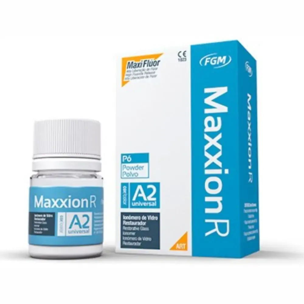 Ionômero de Vidro Restaurador Maxxion R Pó cor A2 - FGM - 25.4890