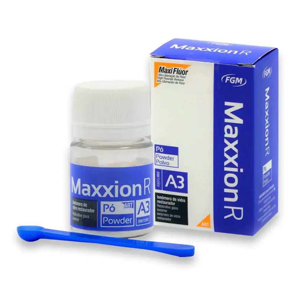 Ionômero de Vidro Restaurador Maxxion R Pó cor A3 - FGM - 25.2521
