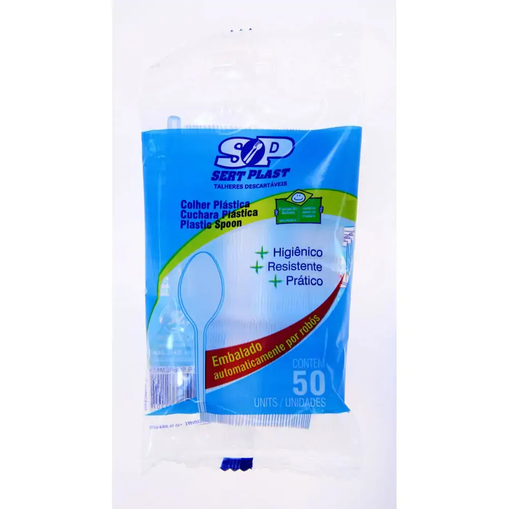 Colhers Plasticas Sert Plast 50un.