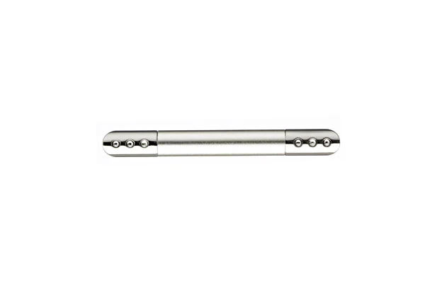 Puxador para Móveis 96mm Zamac Cromado Acetinado Prata Bskf