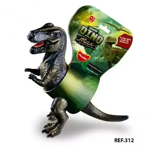 Dinossauro Vinil 20cm Coleção Tiranossauro Rex as Crianças Vão Adorar Brincar com essa Miniatura de Dinossauro - 133955