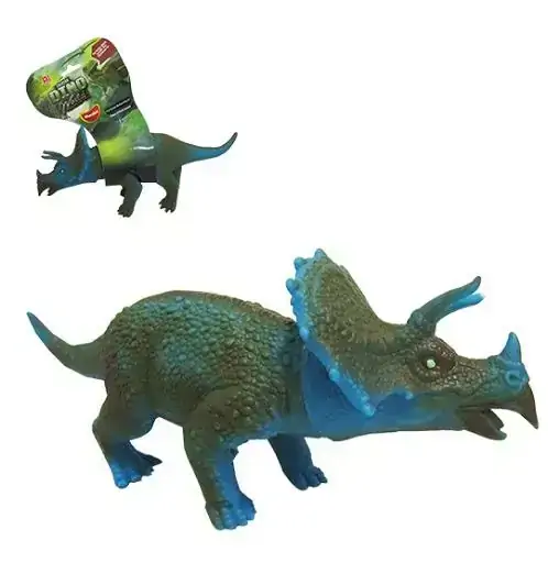 Triceratops Coleção Dinossauro Max Vinil 24cm, Maralex 313, +3 Anos - 133956