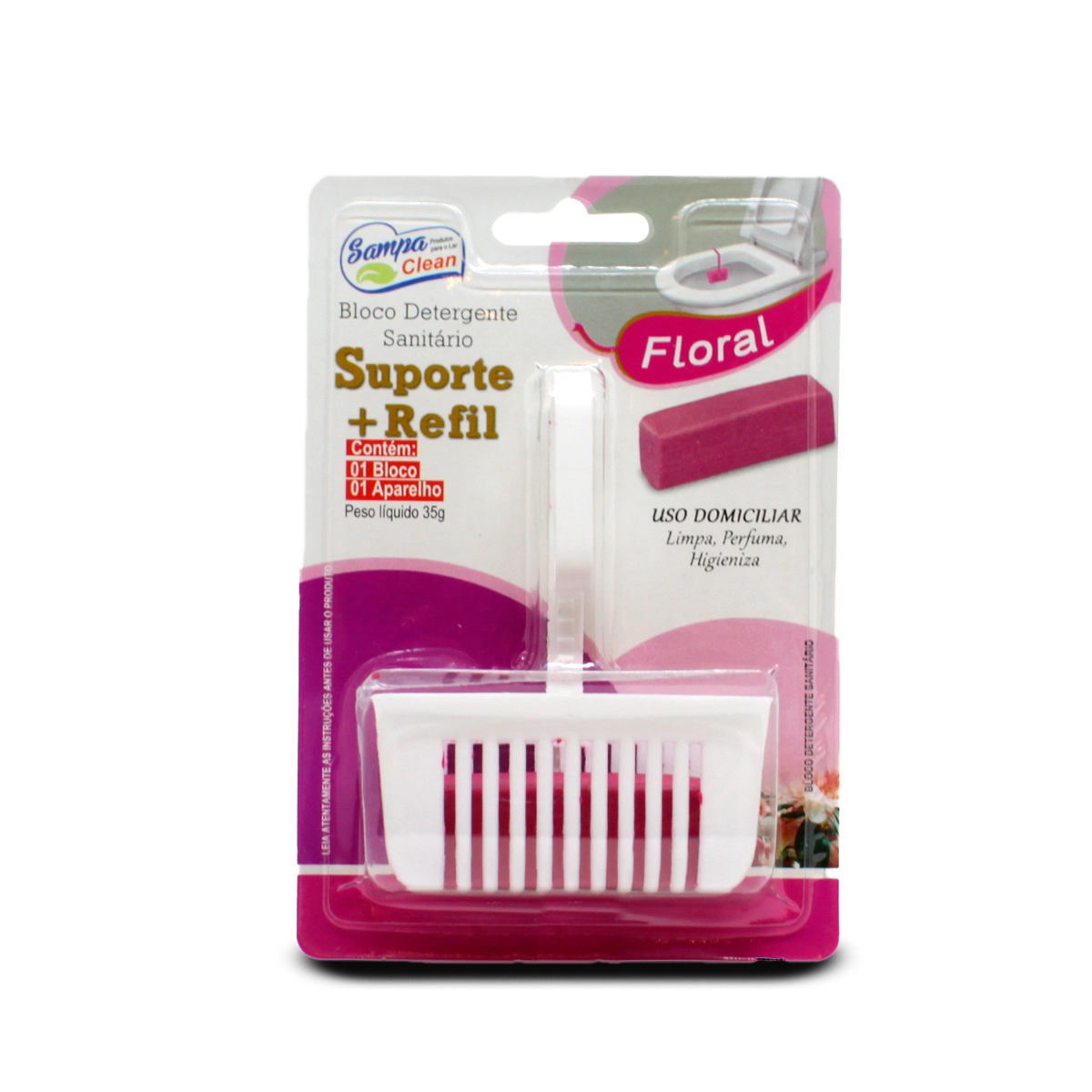 Bloco Sanit Dia A Dia Ap 35gr C/refil Floral