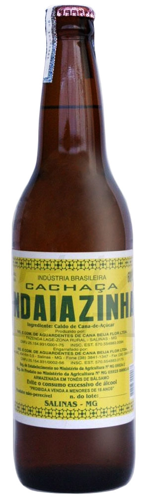Cachaça INDAIAZINHA Garrafa 600ml