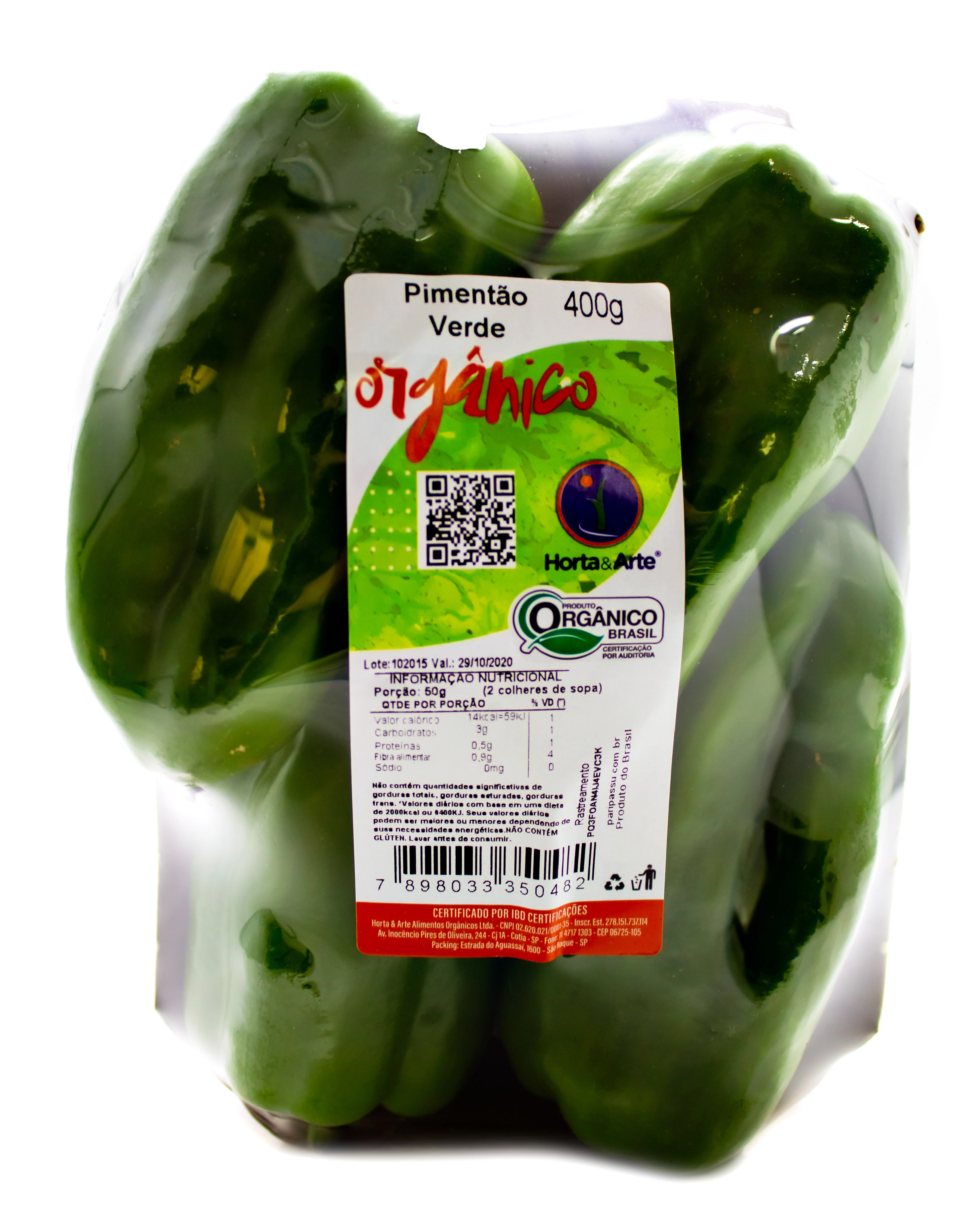 Pimentao Verde Organico