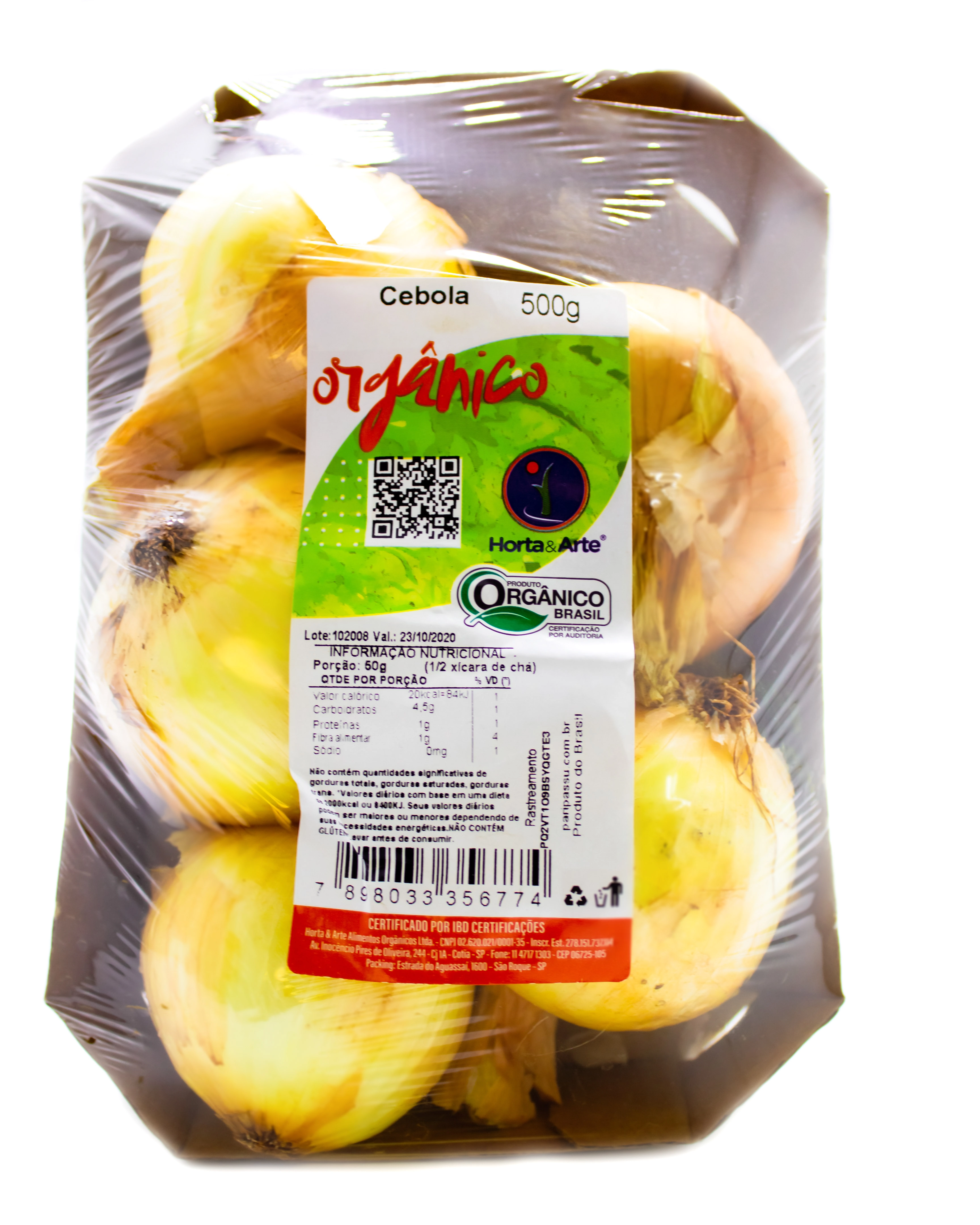 Cebola H A Organico 500gr