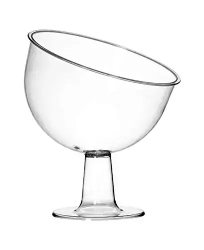 Taça De Acrílico Inclinada Grande Três Triângulos