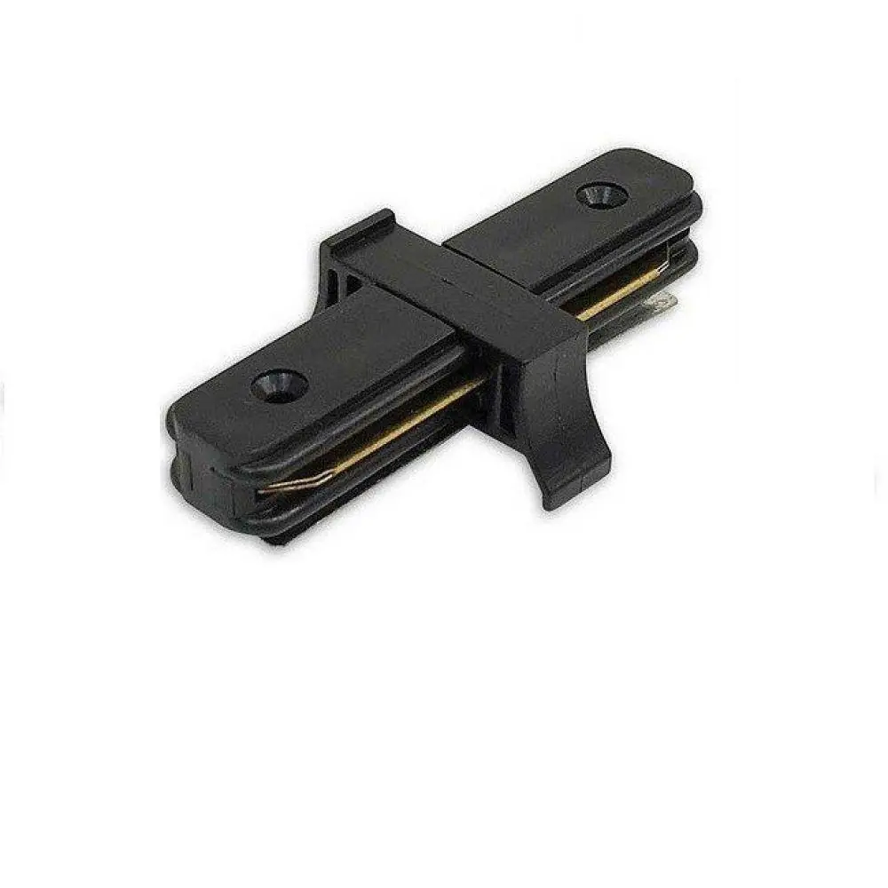 Conector Emenda Reta Para Trilho Eletrificado Preto