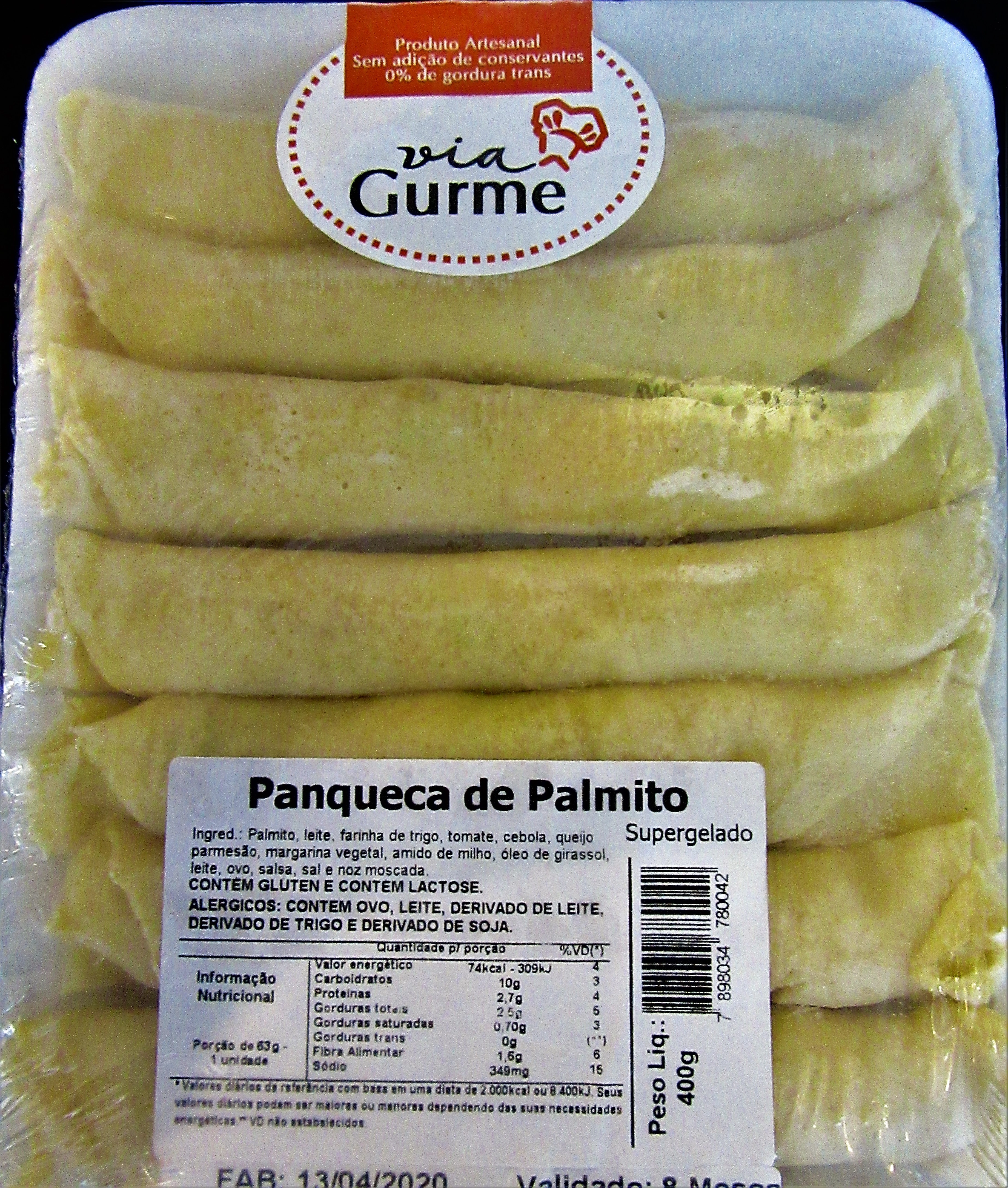 Panqueca Palmito Ayumi