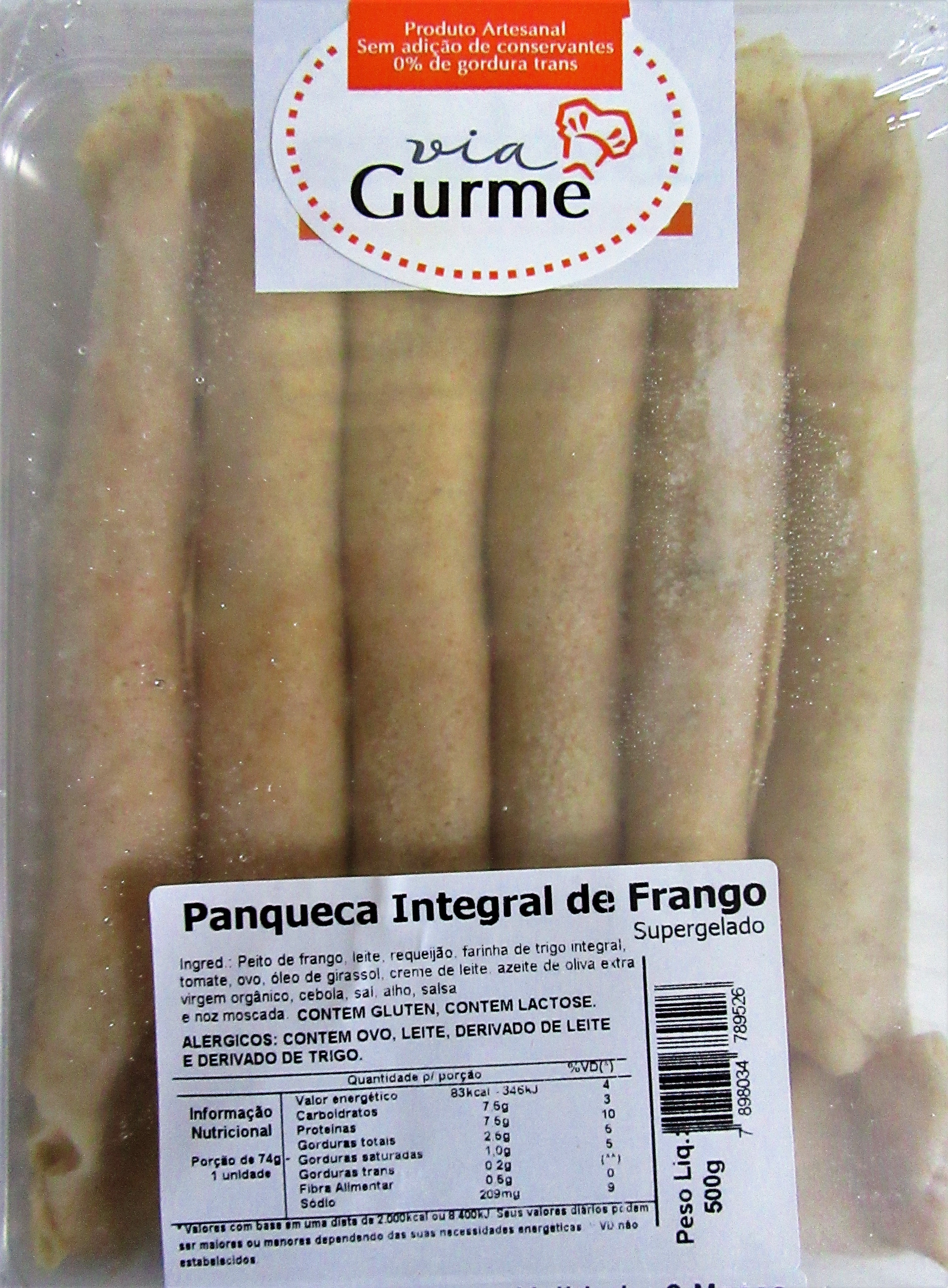 Panqueca Via Gurme 400g Integral Fgo Catupiry