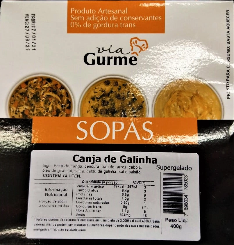 Sopa Cong V Gurme Canja Galinha