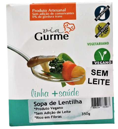 Sopa Via Gurme Mais Saude 350g Lentilha