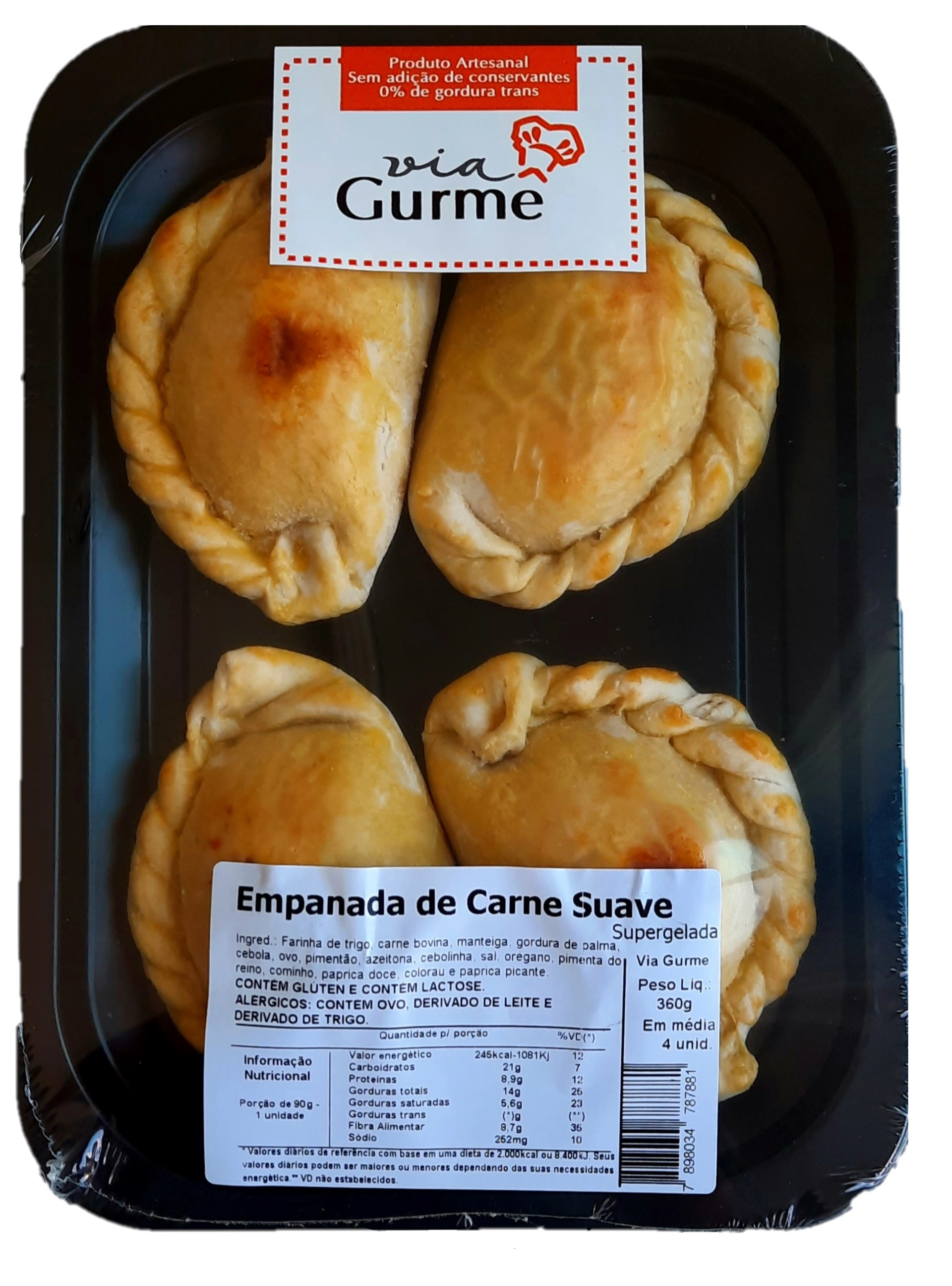 Empanada Via Gourme 360g Carne