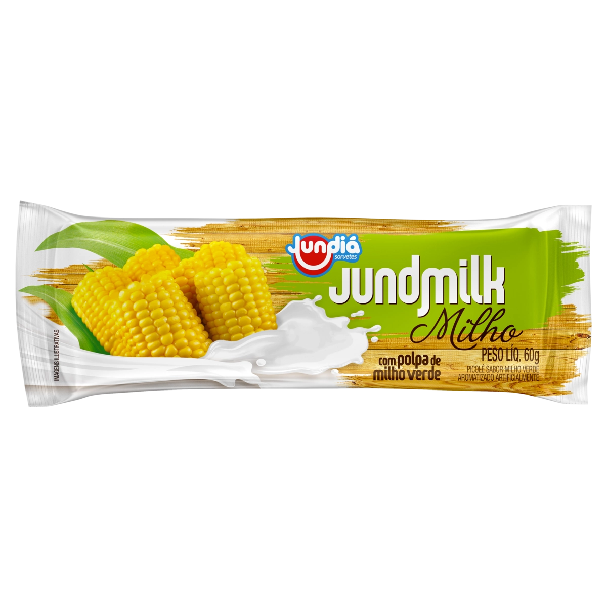 Picolé Milho Jundiá Jundmilk Pacote 60g