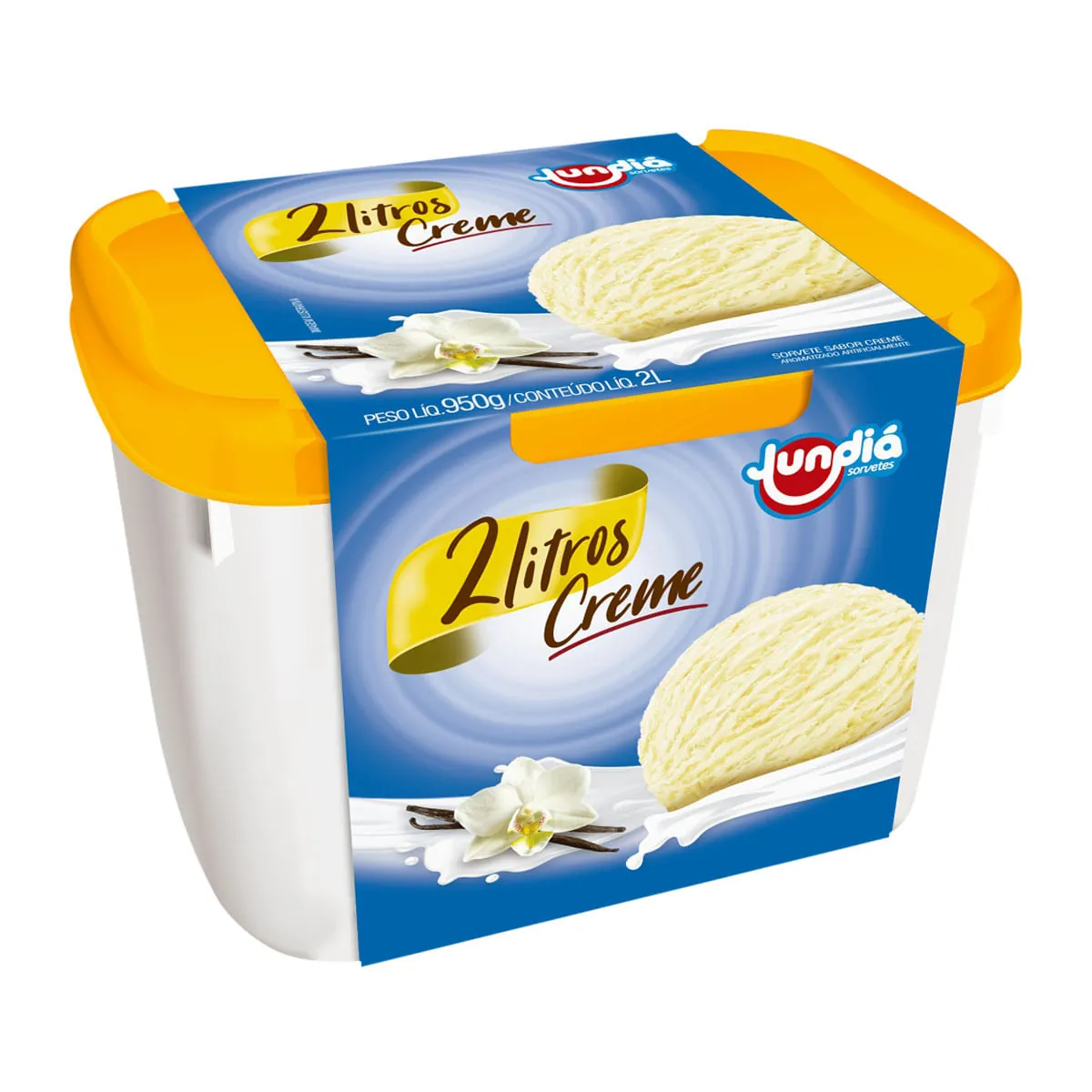 Sorvete Creme Jundiá Pote 2l