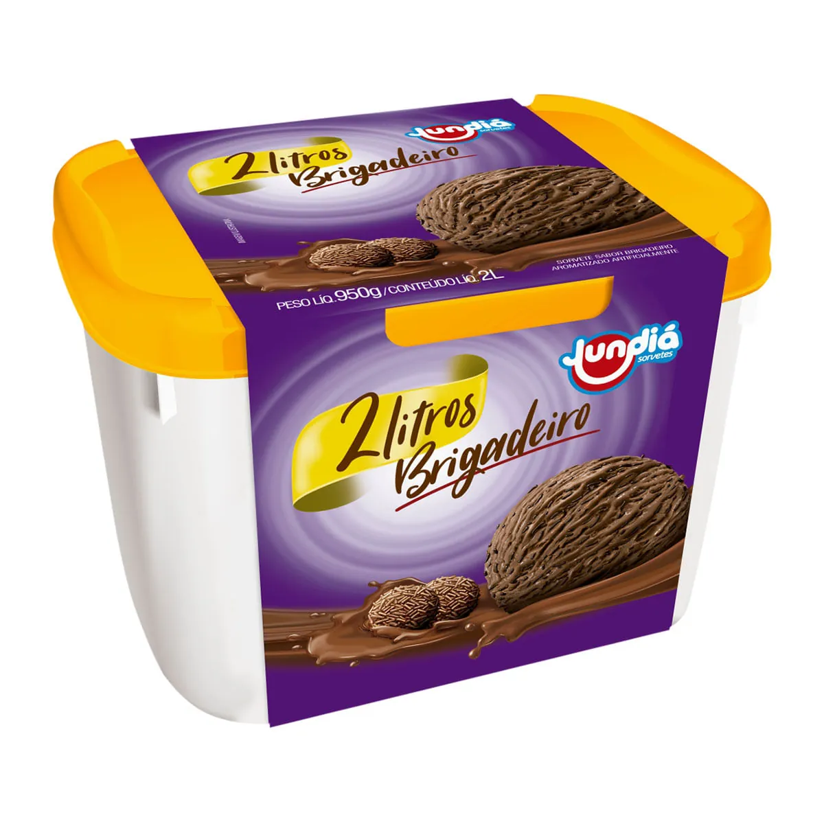 Sorvete Brigadeiro Jundiá Pote 2l
