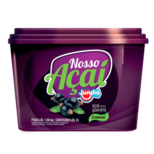 Sorvete Jundia Acai C/guarana 2lt