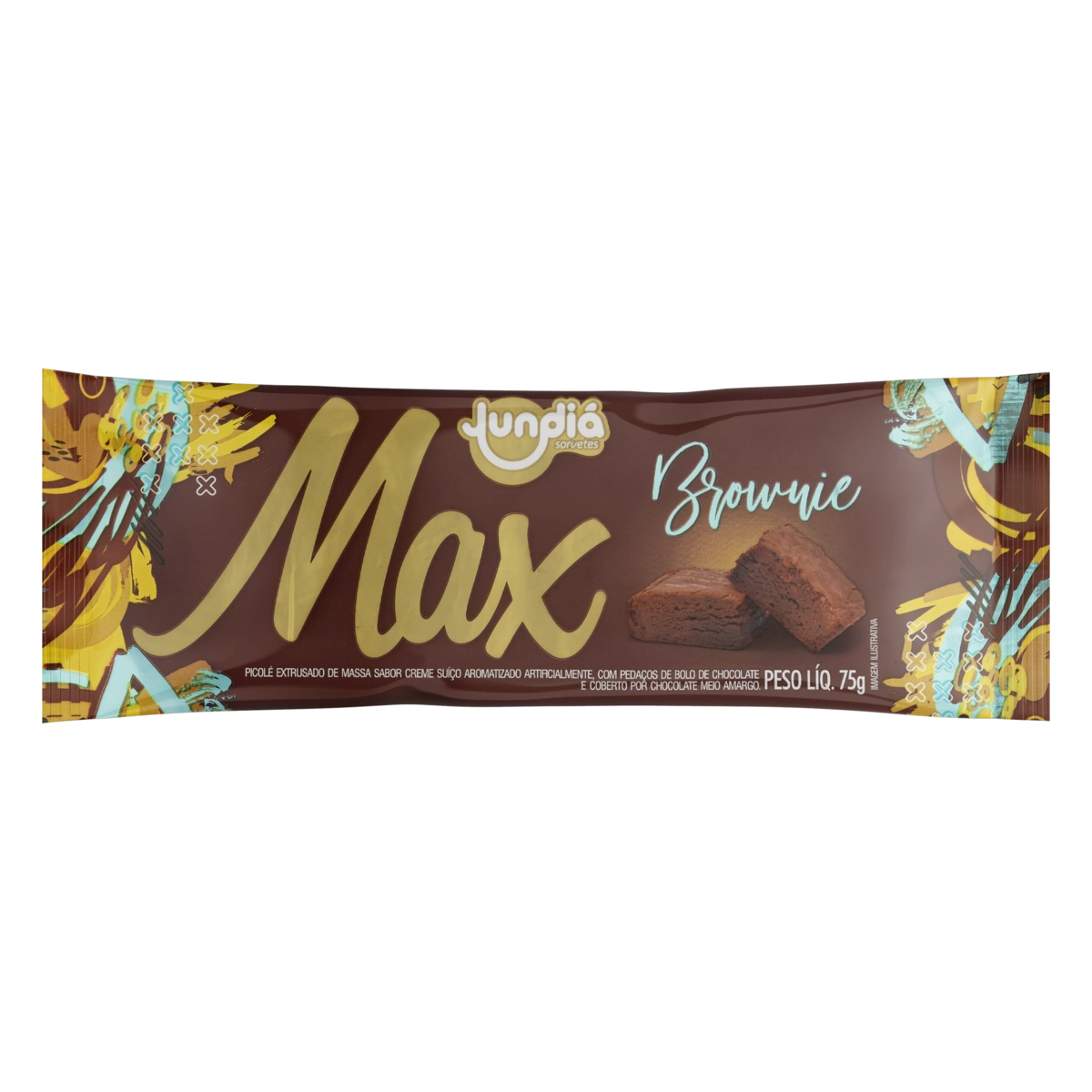 Picolé Brownie Jundiá Max Pacote 75g
